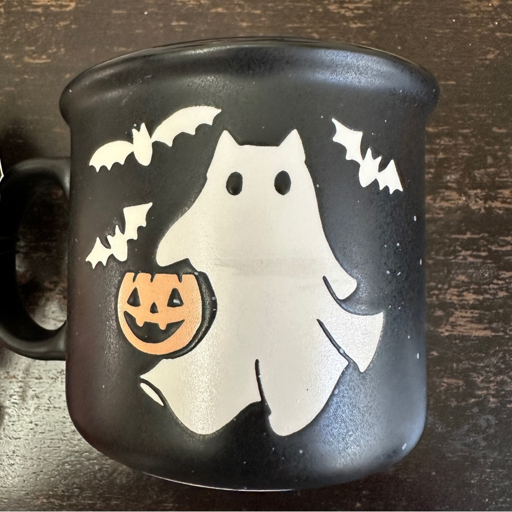 Purranormal Spooky Ghost Cat Black Ceramic Fall Halloween Mug - Picture 8 of 9